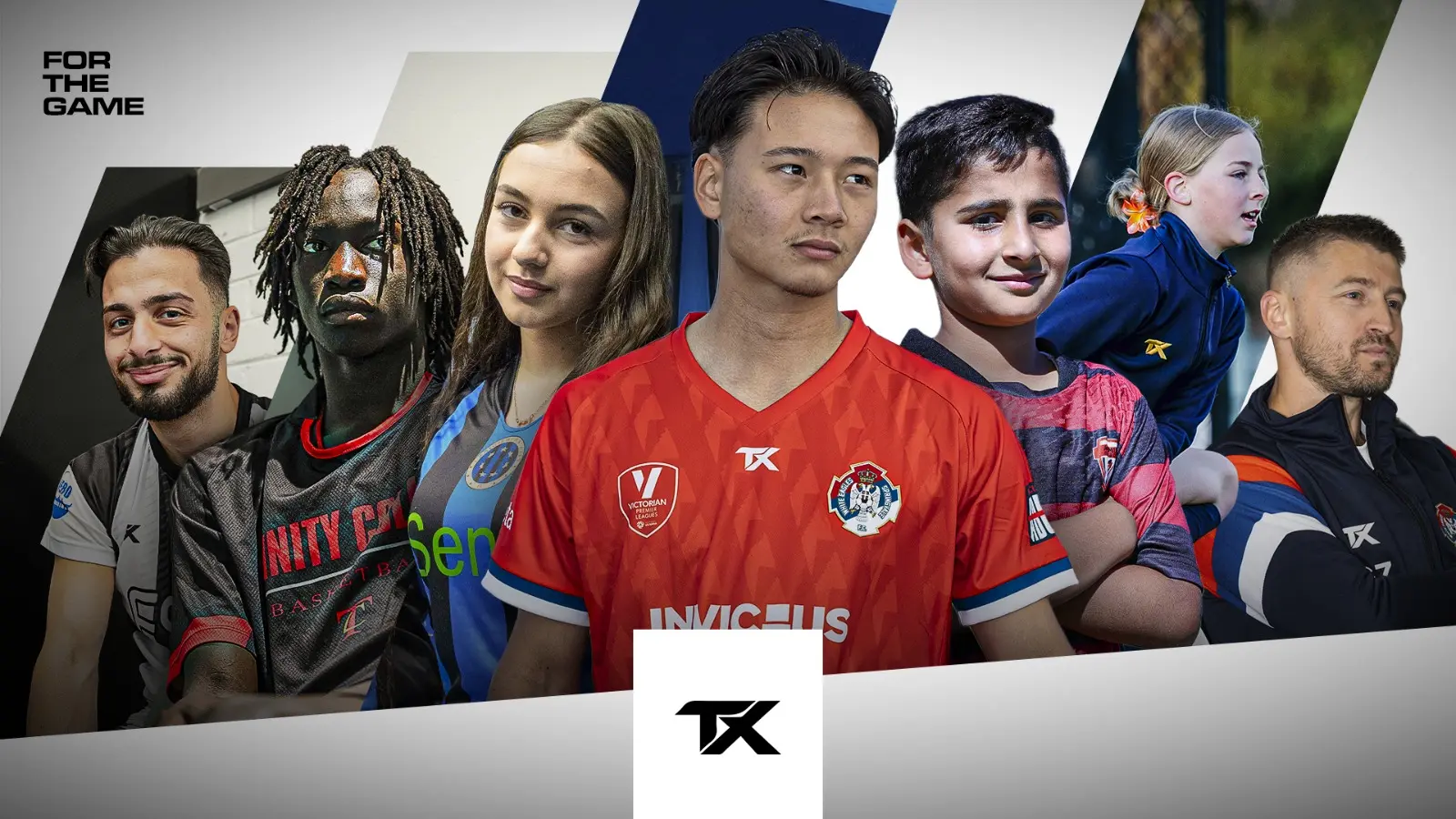TX Sports teams in action wearing custom kits