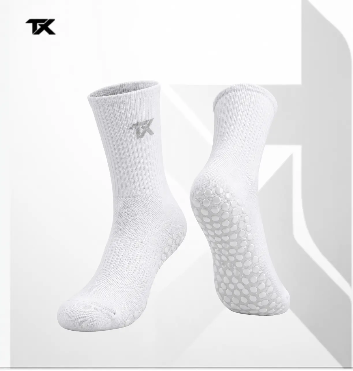 Apex Grip Socks - White - Powergoal