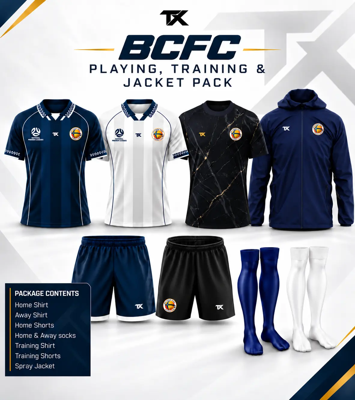 BCFC - Playing, Training & Jacket Pack
