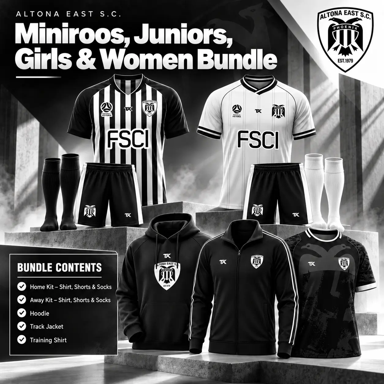 AESC - Miniroos, Juniors, Girls and Women's Bundle