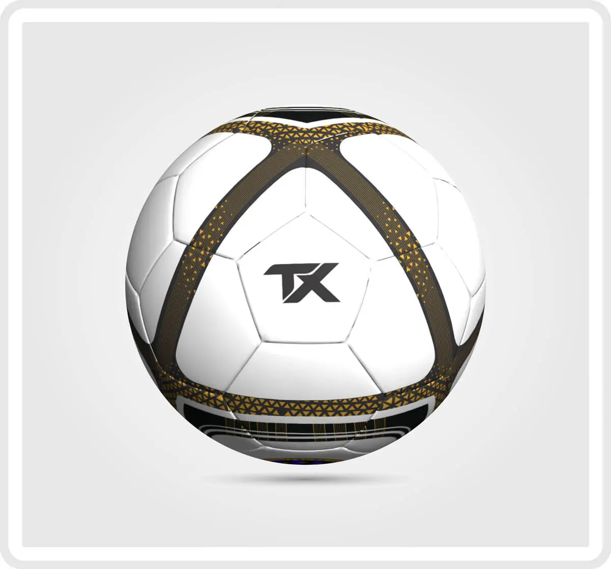 Custom TX ball in white, yellow and black