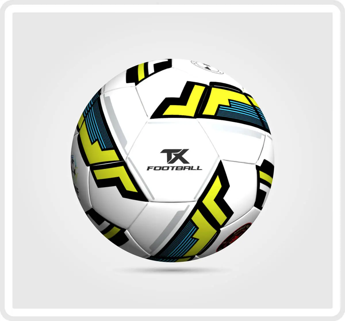 Custom TX ball in white and blue